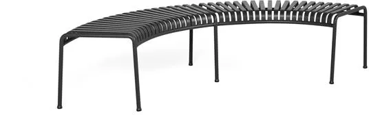 HAY Palissade Park Bænk Sæt af 2 Stk Fritstående Antracit