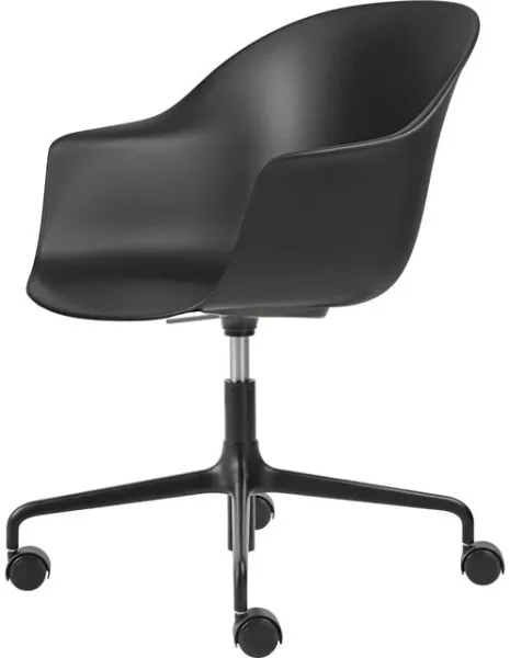 GUBI Bat Kontorstol Mat Sort/Sort
